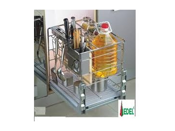 Giá đựng gia vị,chai lọ,dao thớt Inox nan vuông mạ crom 